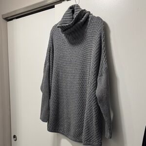Doe & Rae Charcoal Cowl Neck Sweater